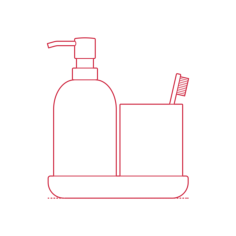 Objects Bathroom Sink Accessories Ikea Gansjon Bathroom Set Stencil Svg Design File, Free Vectors File
